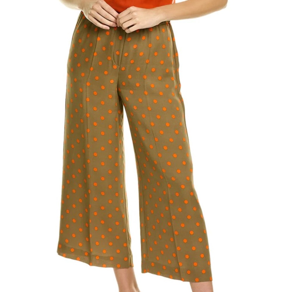 Theory Raoka Silk Wide Leg Pant NWT